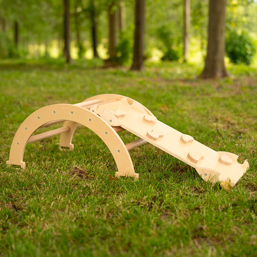 Montessori Rocking Arch with Cushion and Ramp