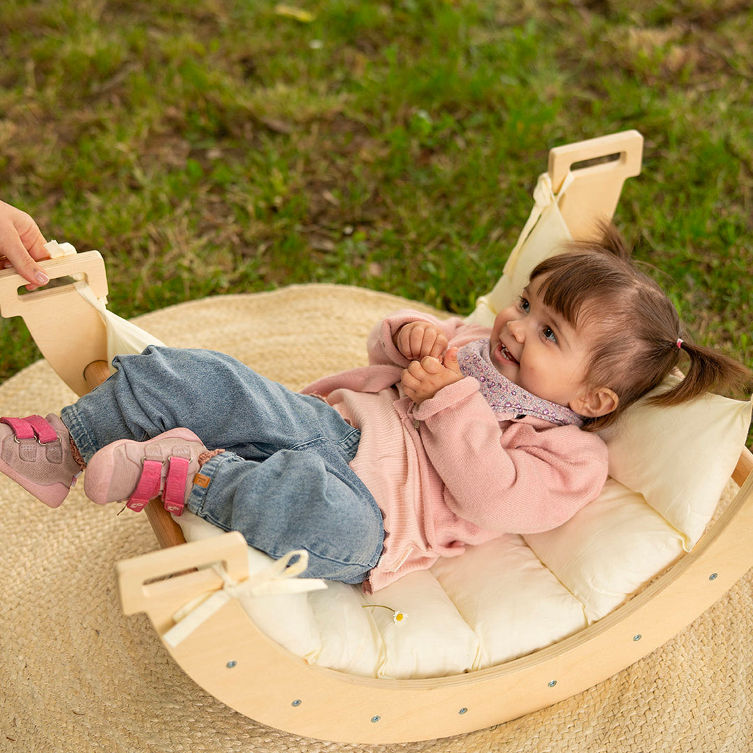 Montessori Rocking Arch with Cushion and Ramp