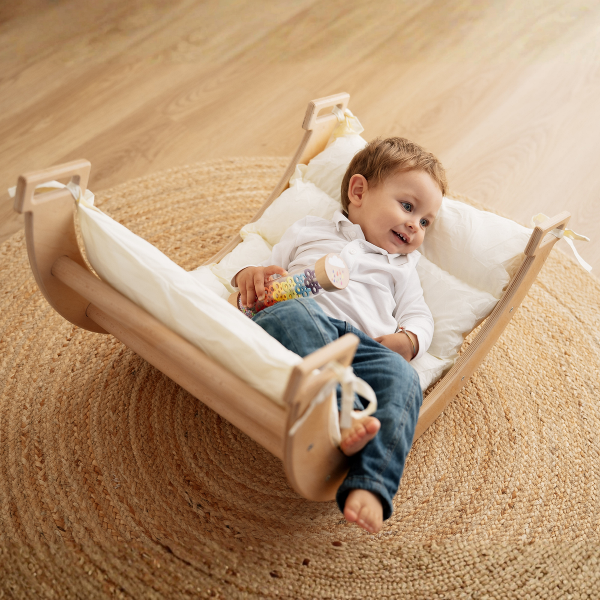 Montessori Rocking Arch with Cushion and Ramp