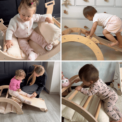Montessori Rocking Arch with Cushion and Ramp
