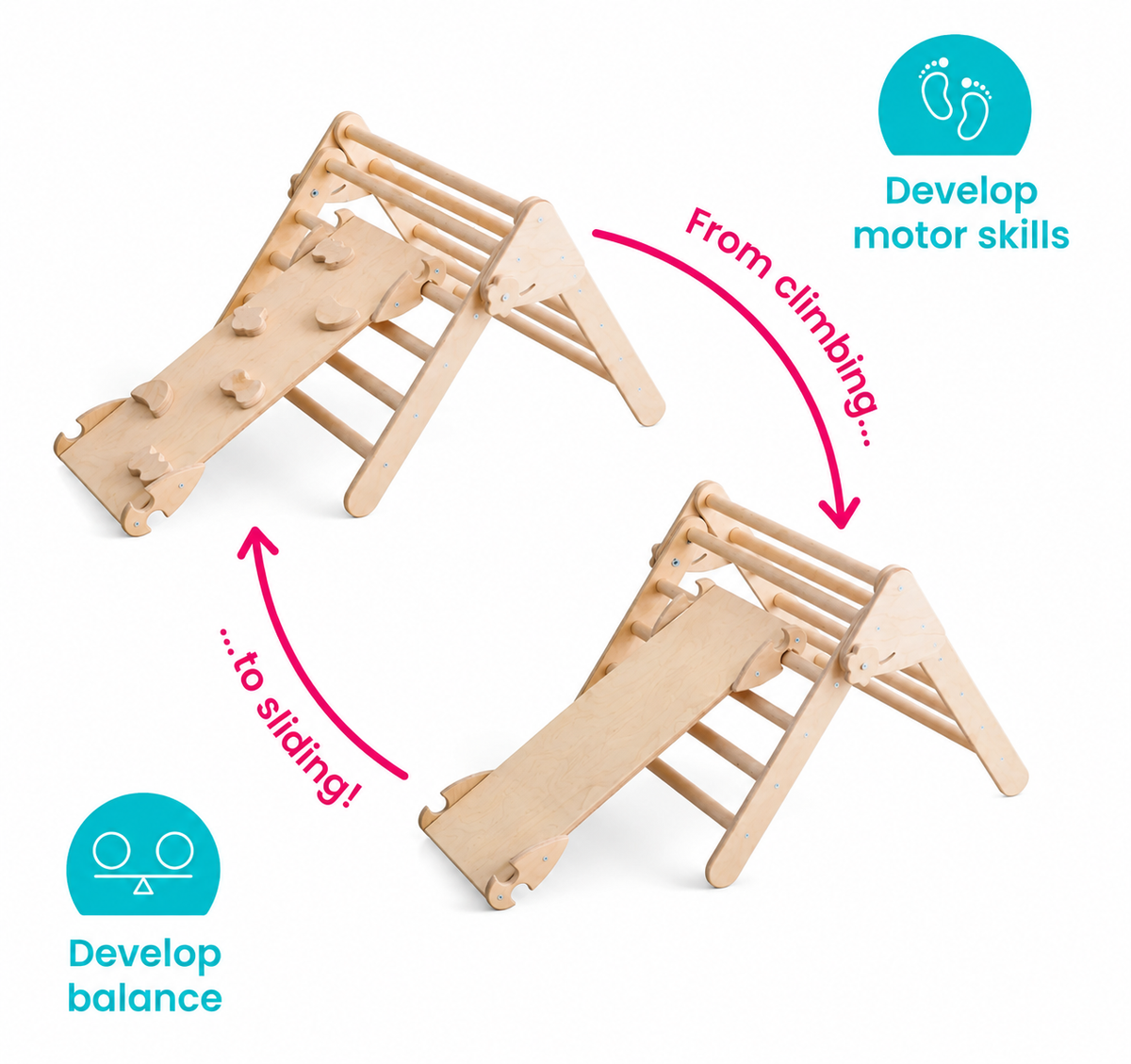 Pikler Triangle with Ramp 1-3 Years