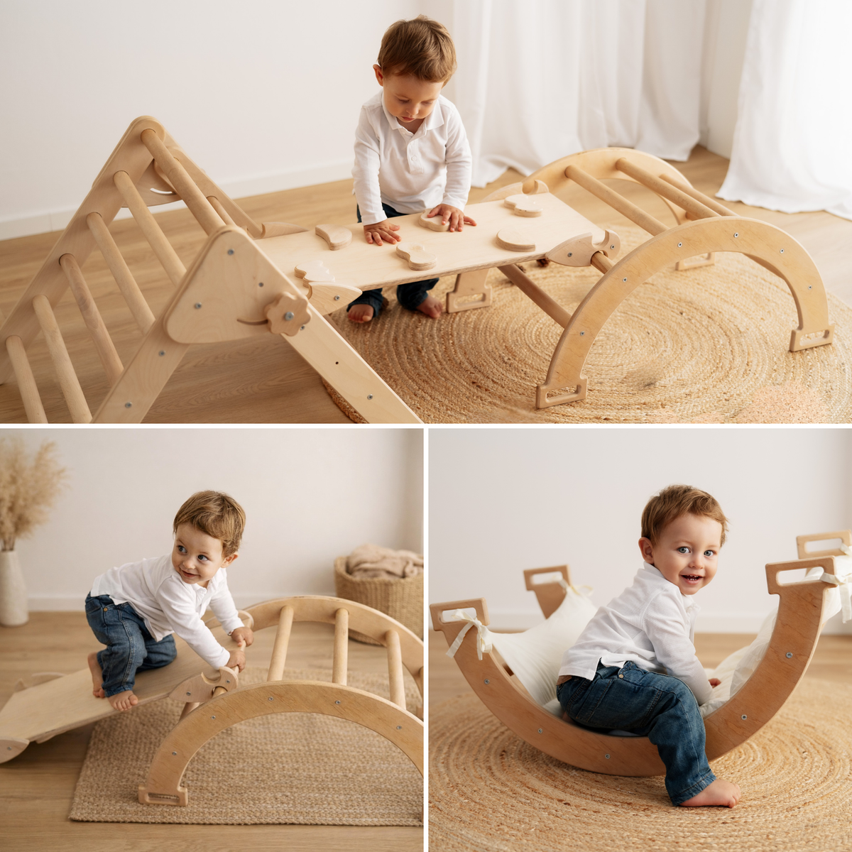 Maxi Set - Pikler Triangle, Ramp & Arch