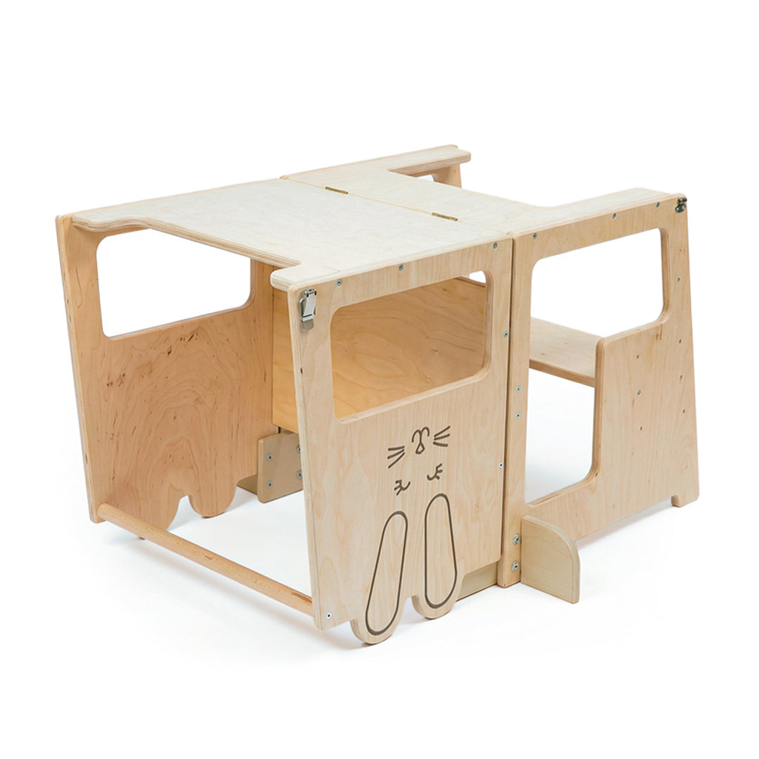 Montessori Tower 3 in 1 Table and Blackboard Tower