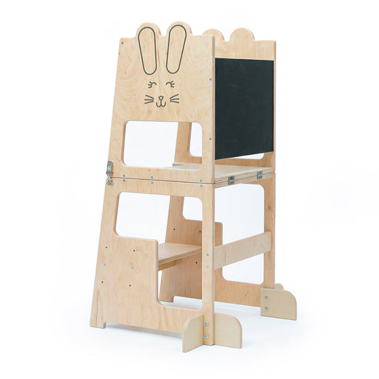 Montessori Tower 3 in 1 Table and Blackboard Tower