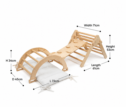 Maxi Set - Pikler Triangle, Ramp & Arch