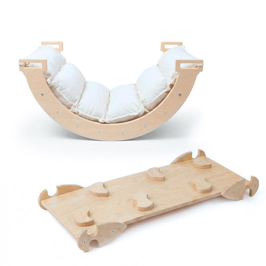 Montessori Rocking Arch with Cushion and Ramp