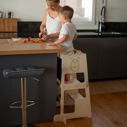 Montessori Tower 3 in 1 Table and Blackboard Tower